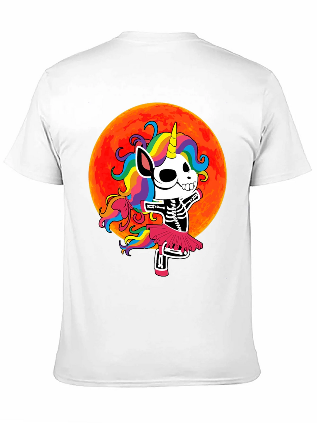 Skeleton Unicorn Halloween T-Shirt product image 10