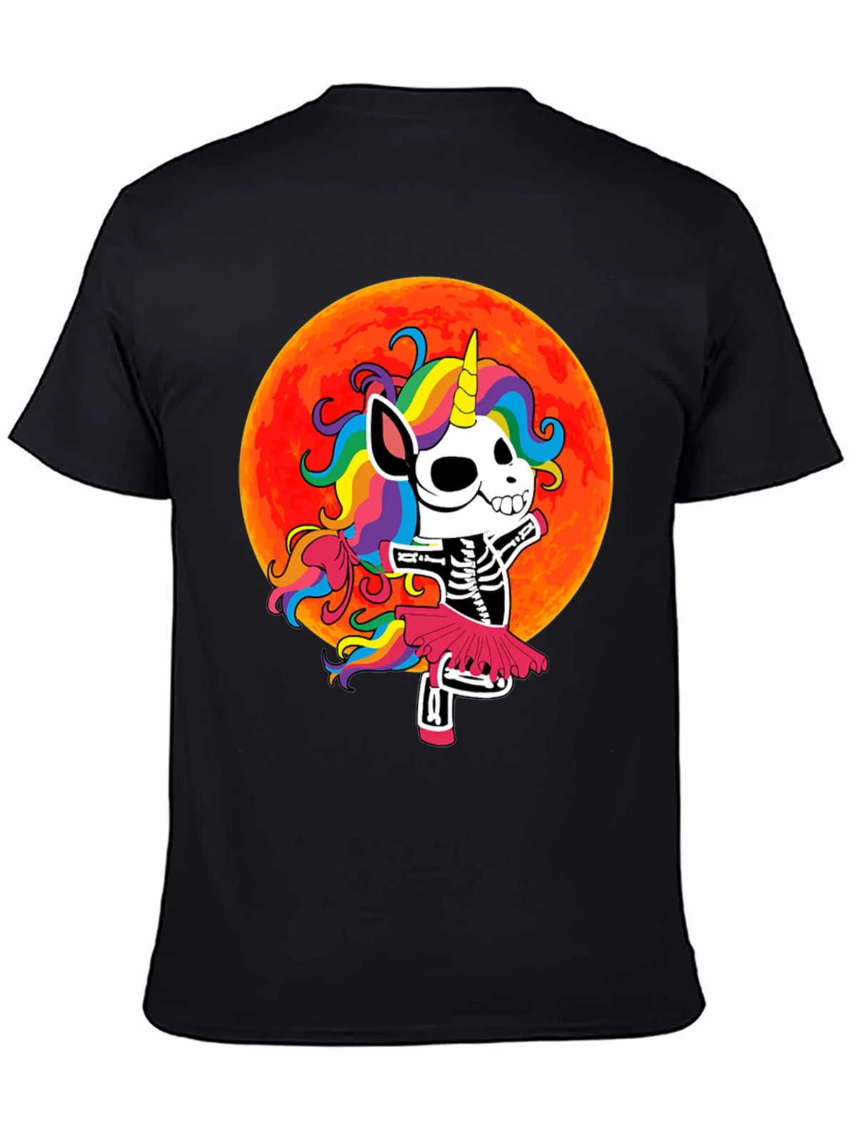 Skeleton Unicorn Halloween T-Shirt product image 4