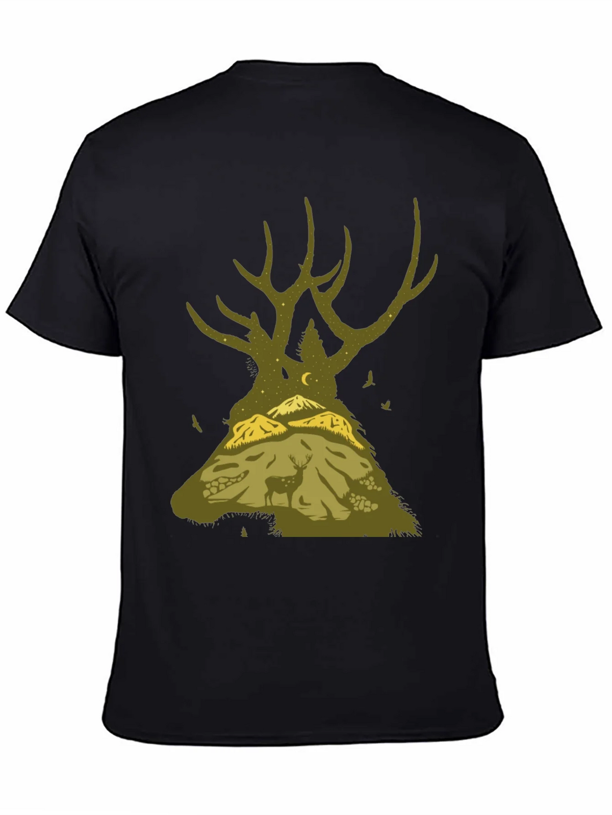 Nature Deer Silhouette Graphic Tee product image 4