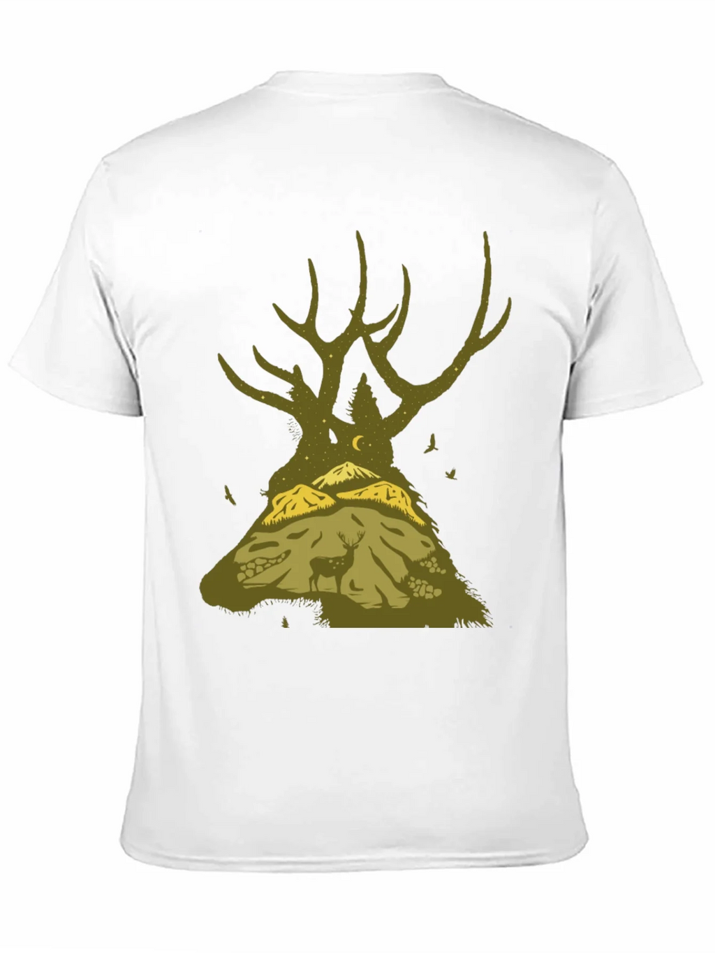 Nature Deer Silhouette Graphic Tee product image 10