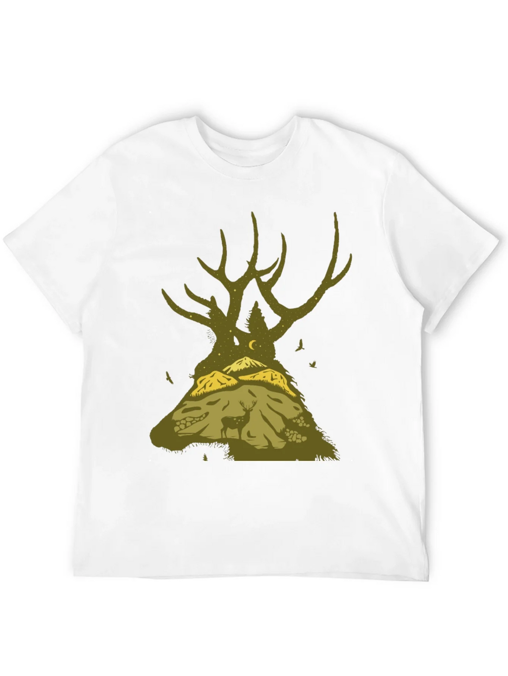 Nature Deer Silhouette Graphic Tee product image 11