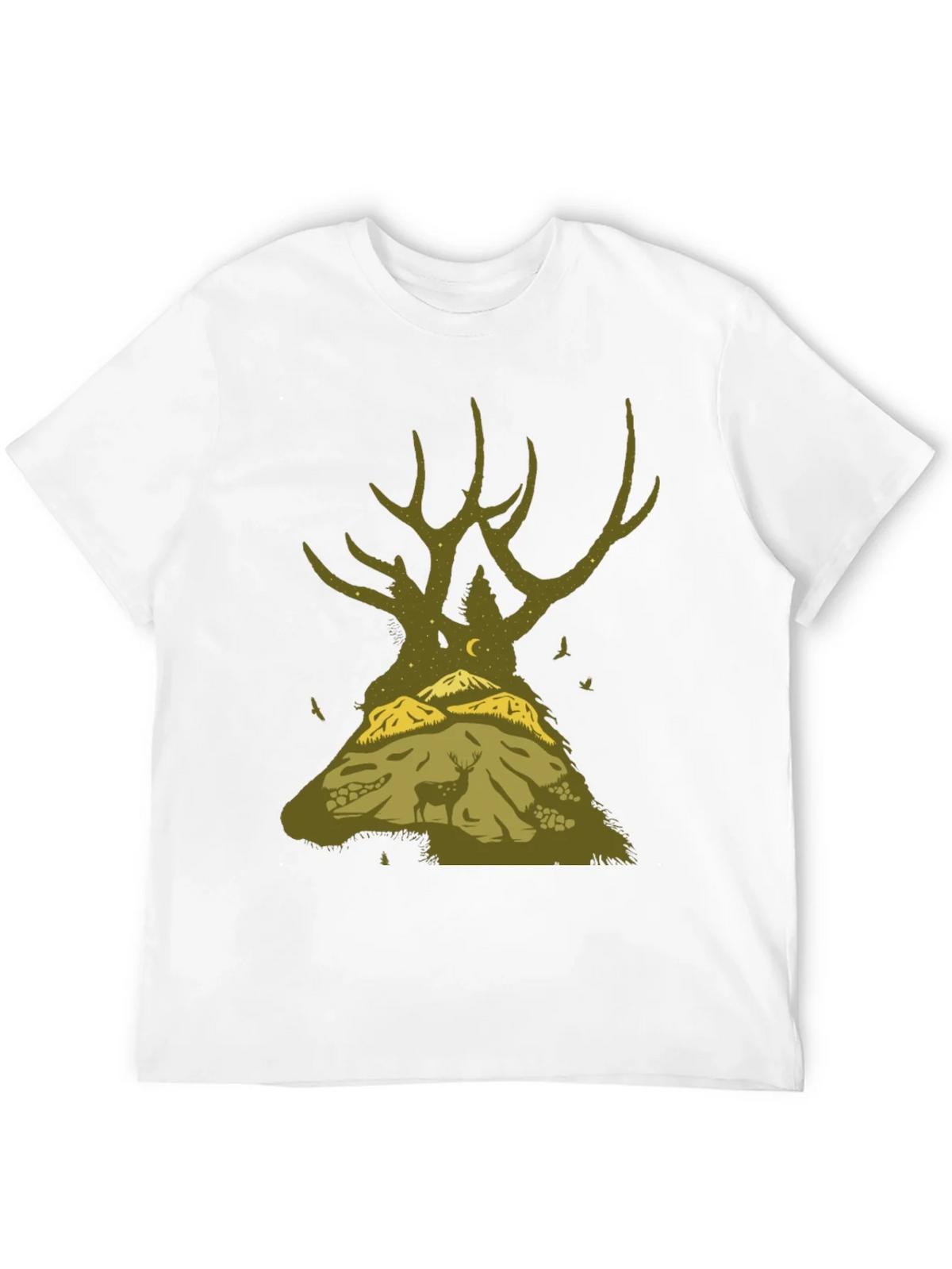 Nature Deer Silhouette Graphic Tee product image 11