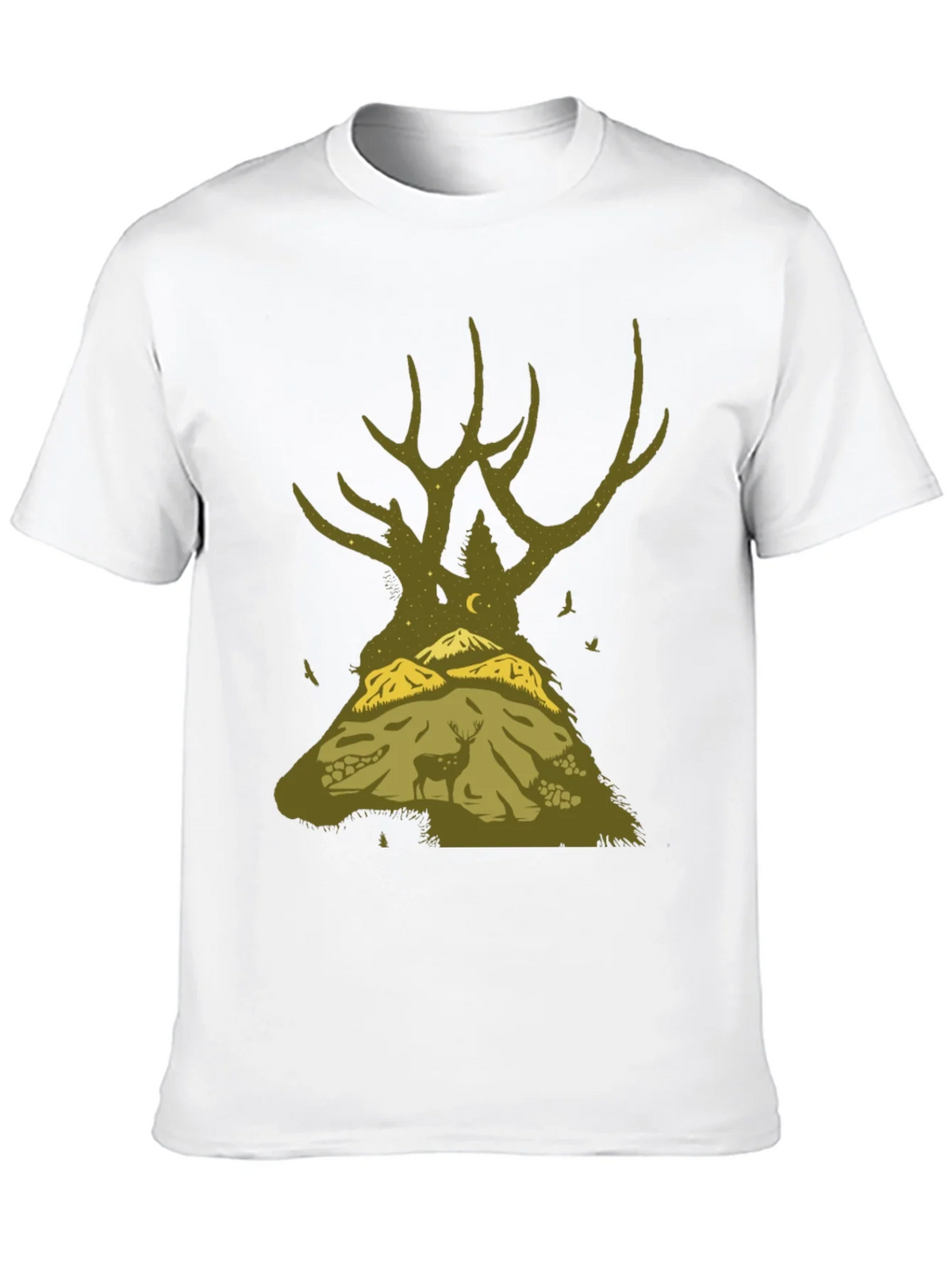 Nature Deer Silhouette Graphic Tee product image 9