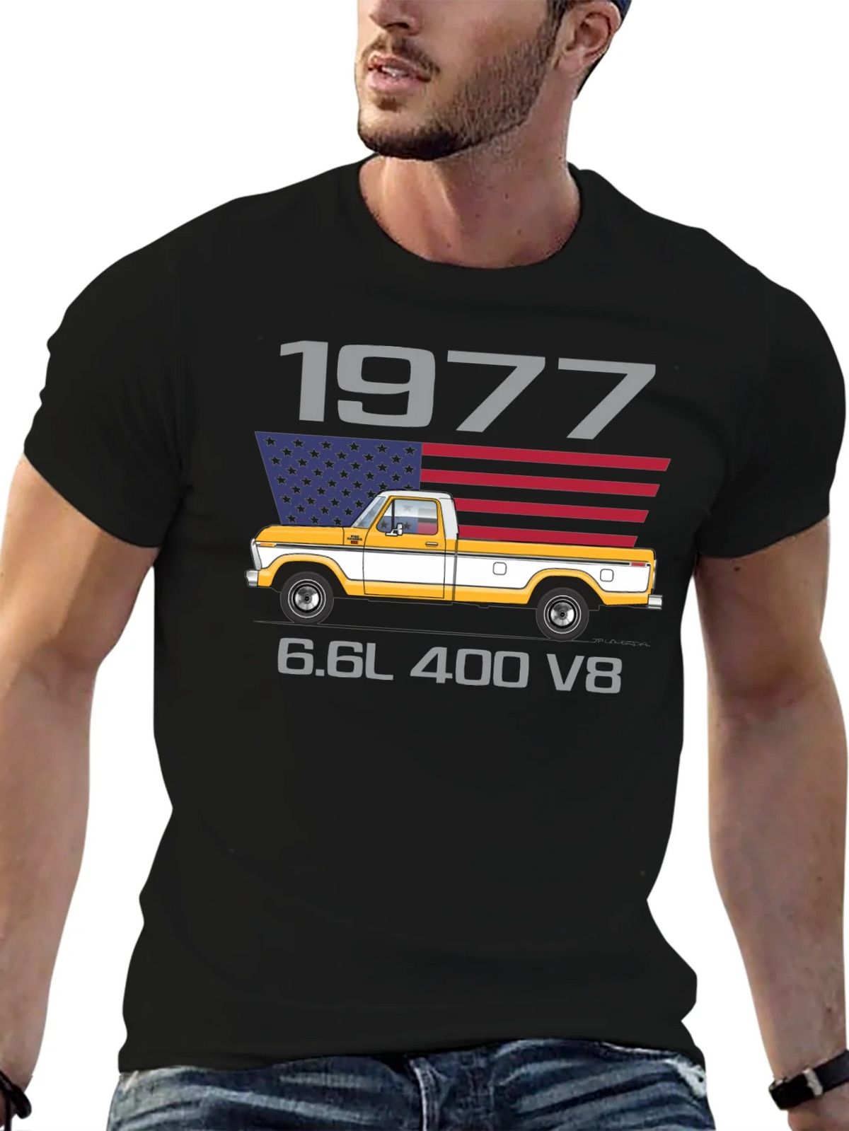 1977 Truck T-Shirt - American Classic Pickup Tee product image 6