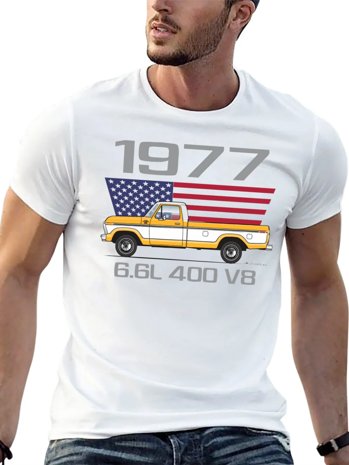 1977 Truck T-Shirt - American Classic Pickup Tee product image 12
