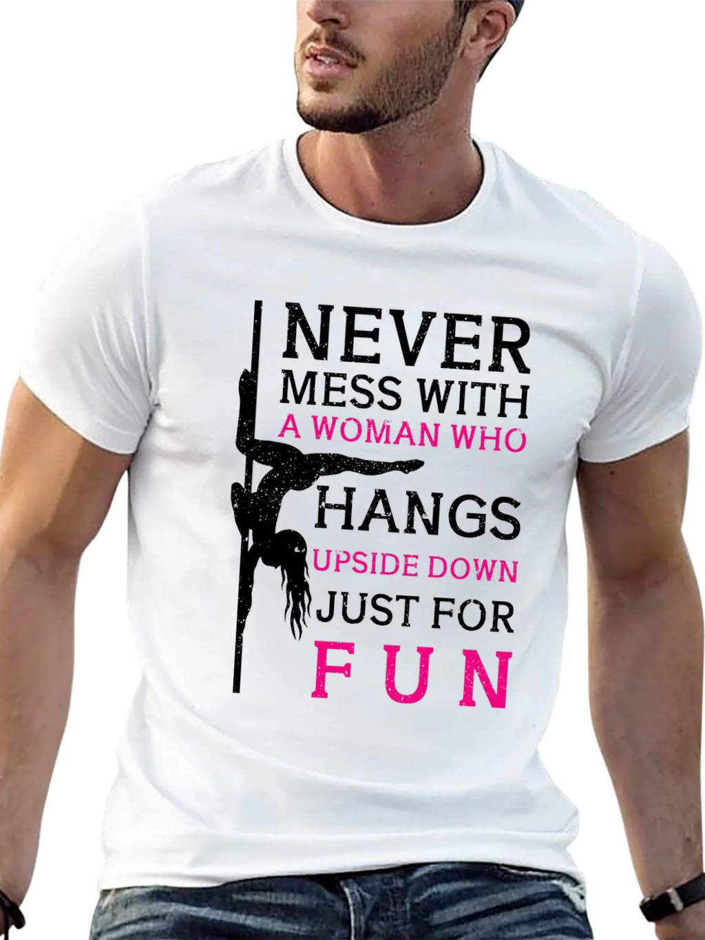 Never Mess with a Pole Dancer Graphic T-Shirt product image 12
