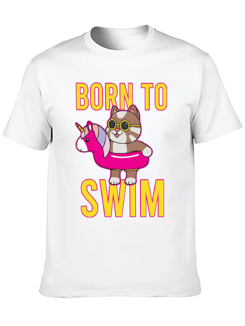 Born To Swim Cat T-Shirt product image 9