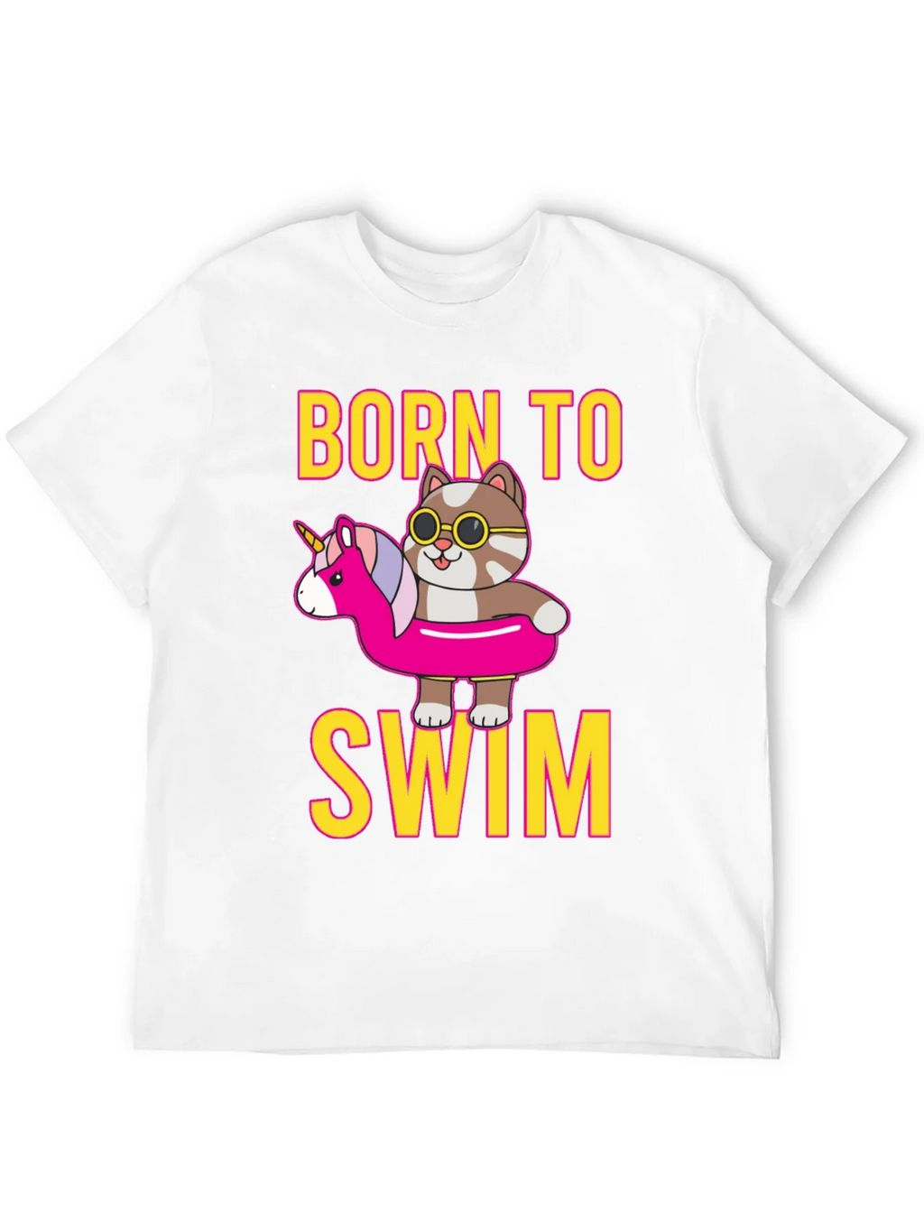 Born To Swim Cat T-Shirt product image 11