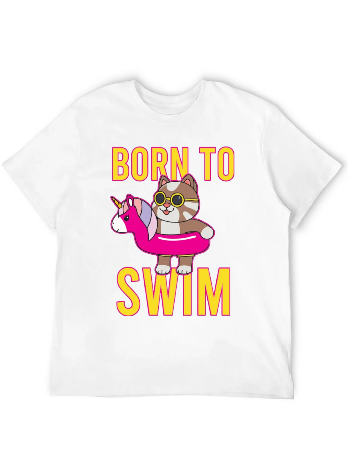 Born To Swim Cat T-Shirt product image 11
