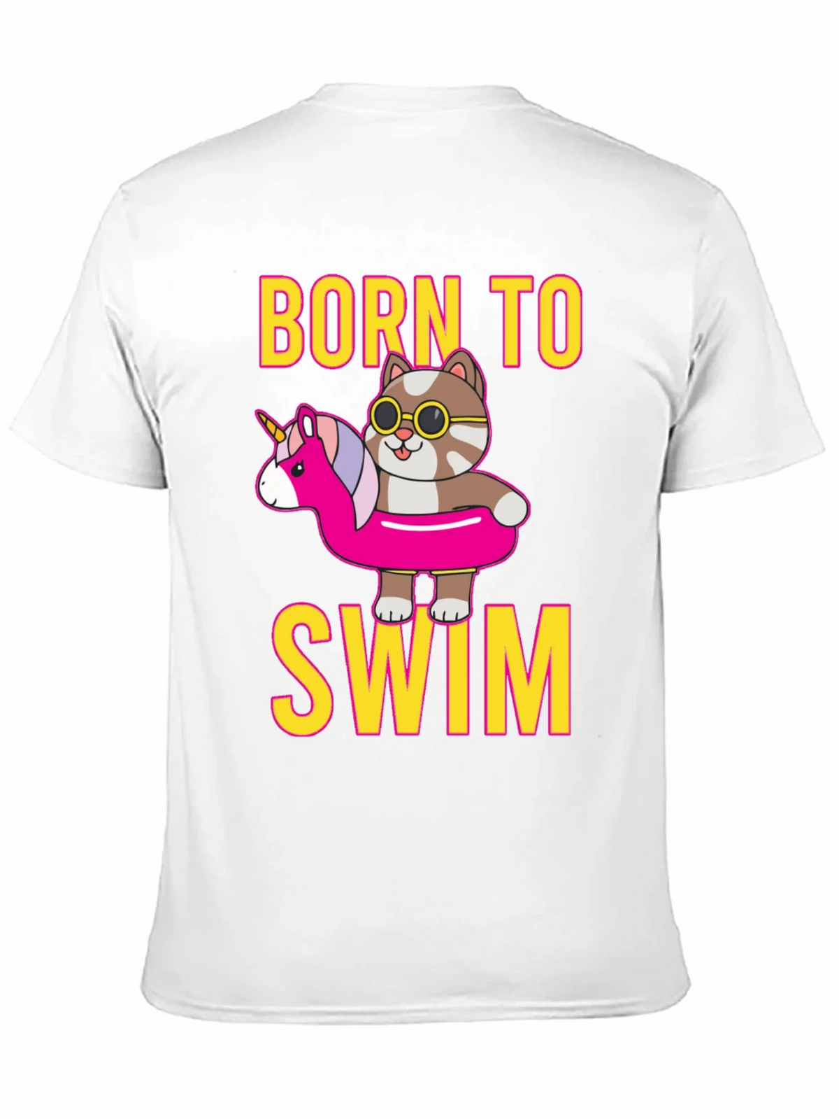 Born To Swim Cat T-Shirt product image 10