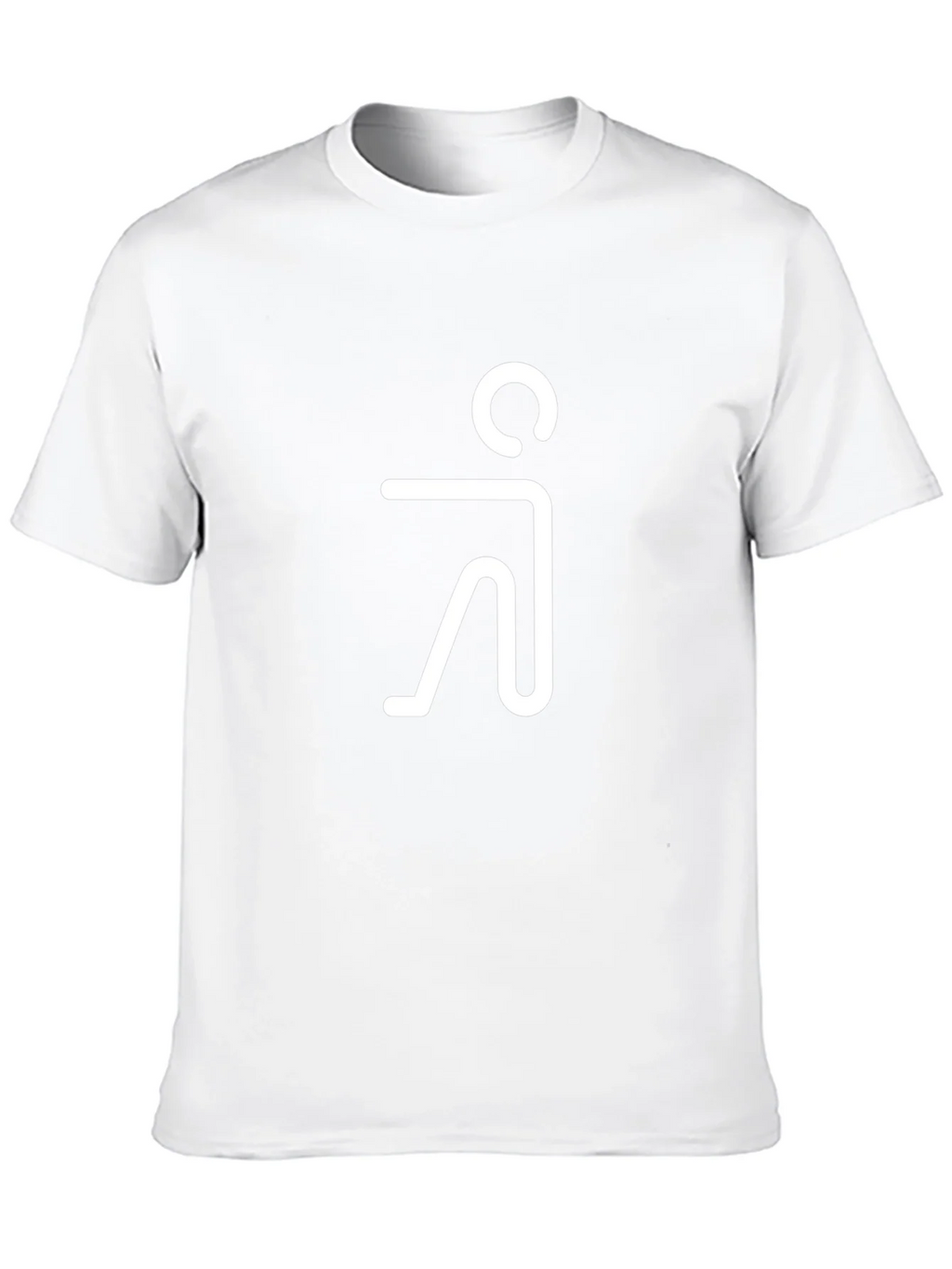 Minimalist Human Figure Graphic Tee - Black Cotton Blend product image 9