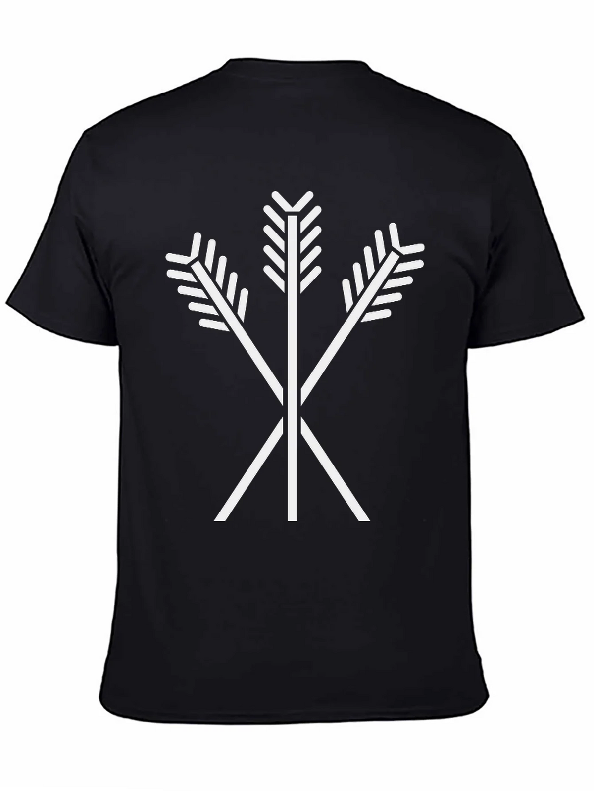 Arrow Emblem Black T-Shirt | Tribal Symbol Tee product image 4