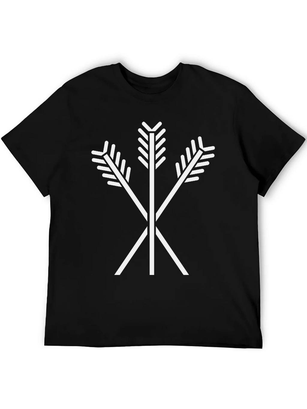 Arrow Emblem Black T-Shirt | Tribal Symbol Tee product image 5