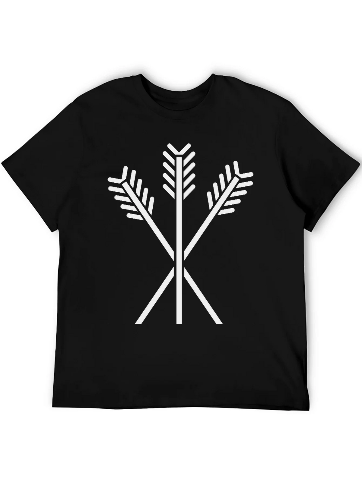 Arrow Emblem Black T-Shirt | Tribal Symbol Tee product image 5