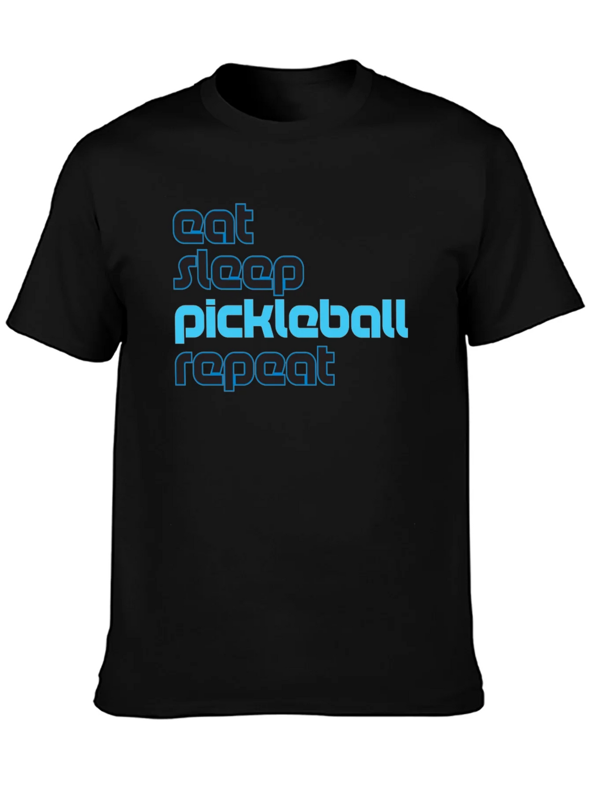 Eat Sleep Pickleball Repeat Graphic Tee product image 3