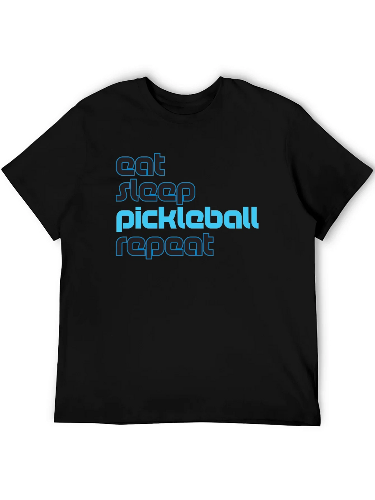 Eat Sleep Pickleball Repeat Graphic Tee product image 5