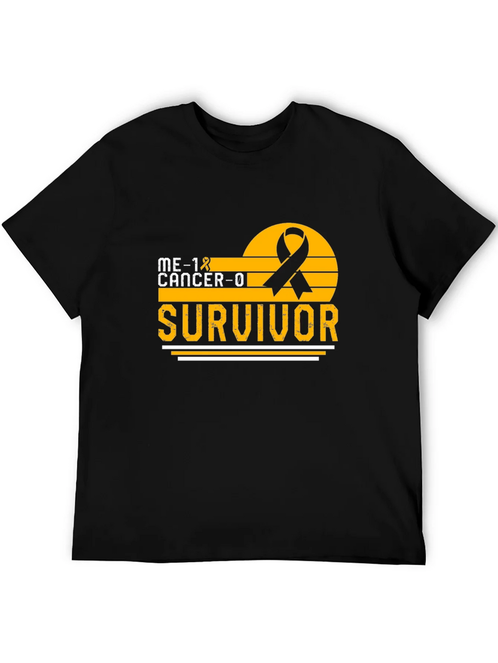 Cancer Survivor T-Shirt Black Ribbon Awareness Support product image 5