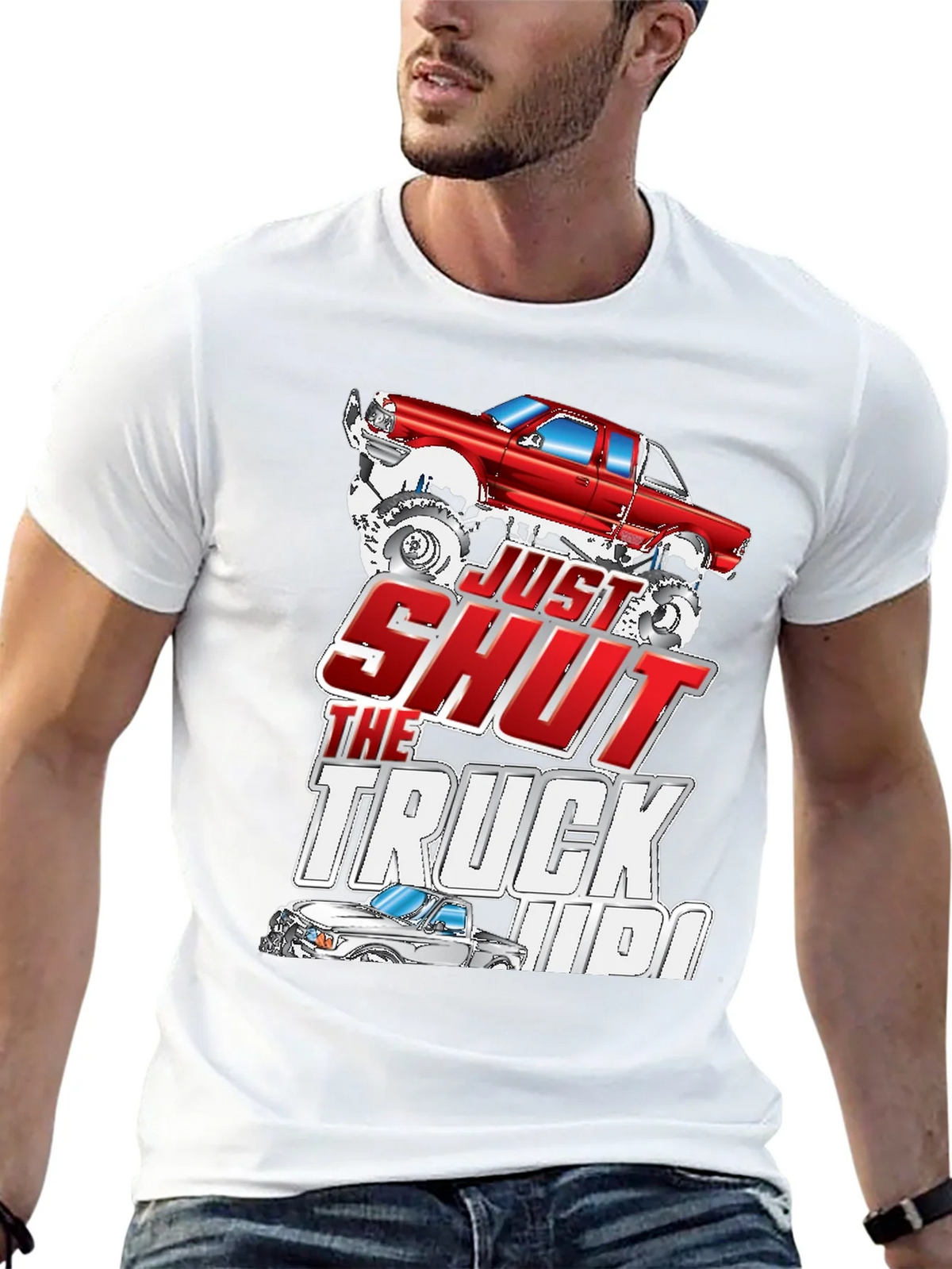 Just Shut The Truck Up Black Graphic Tee product image 12