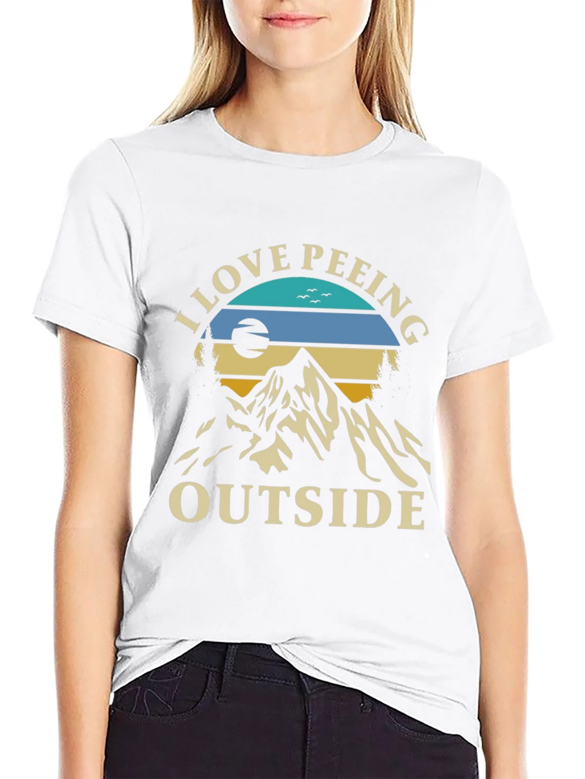 I Love Peeing Outside Graphic Tee product image 8