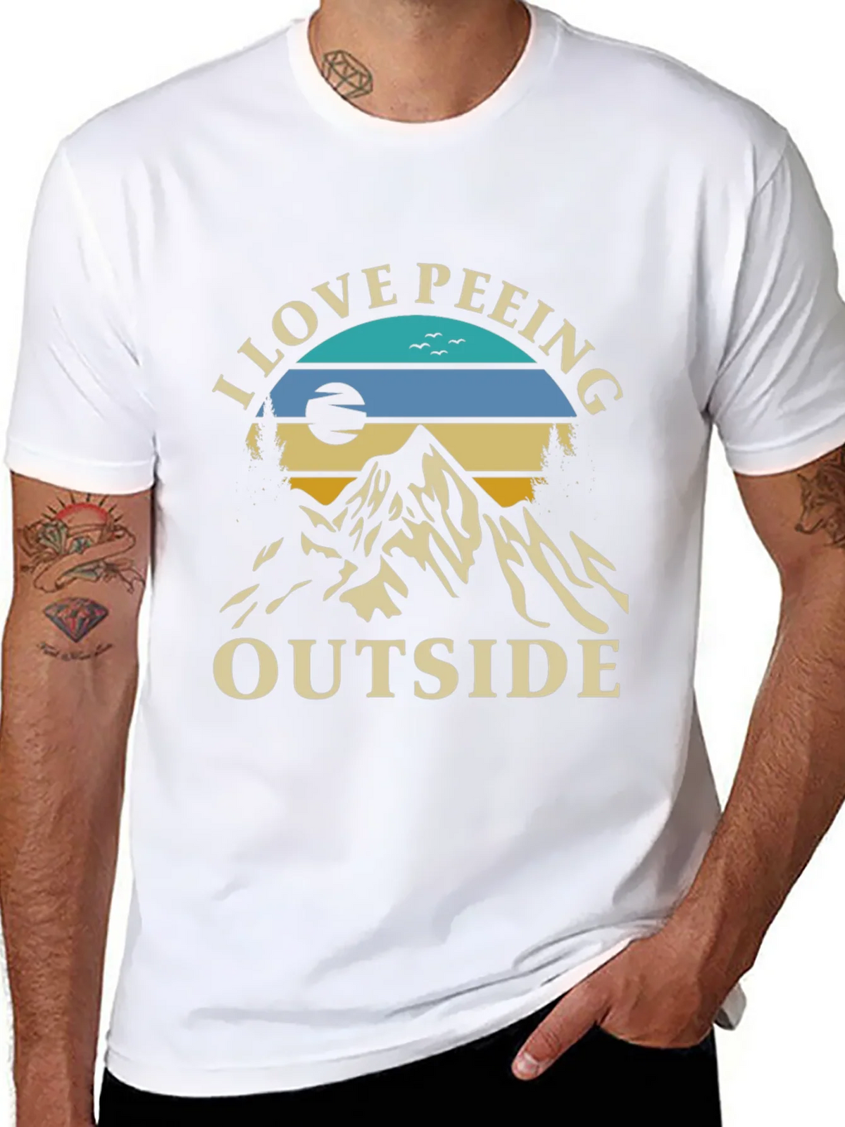 I Love Peeing Outside Graphic Tee product image 7