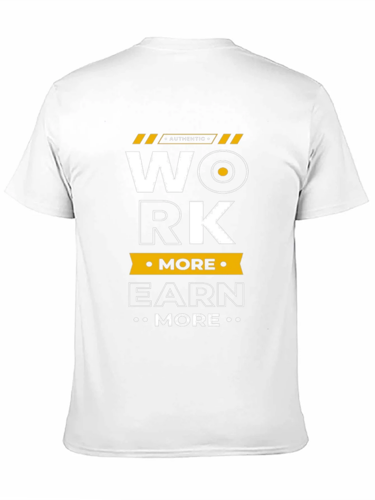 Work More Earn Graphic Tee - Black Cotton T-Shirt product image 10