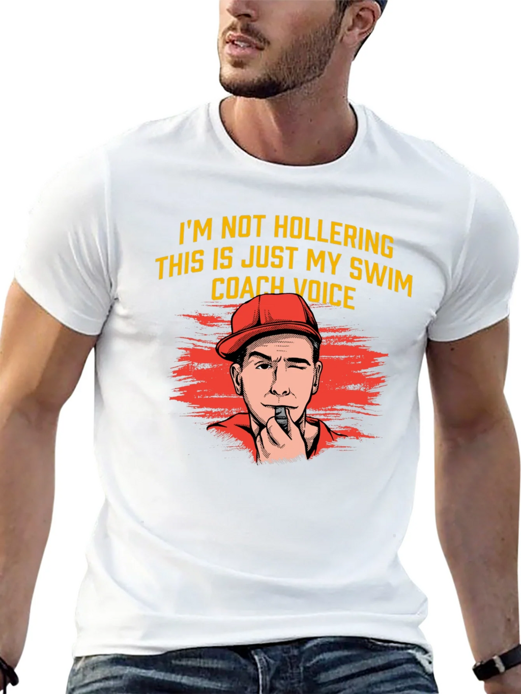 Swim Coach Voice T-Shirt Funny Gift for Swimmers product image 12