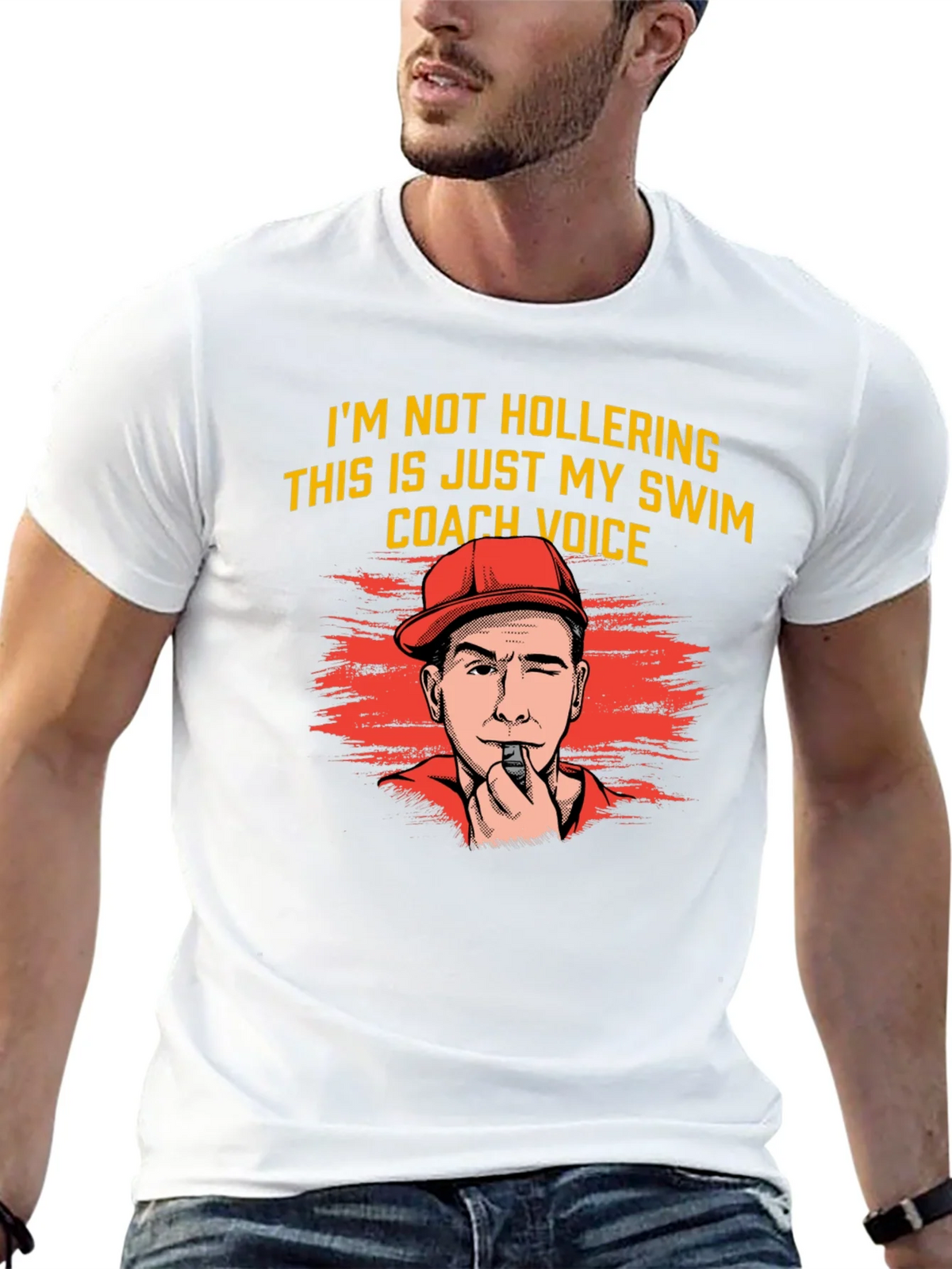 Swim Coach Voice T-Shirt Funny Gift for Swimmers product image 12