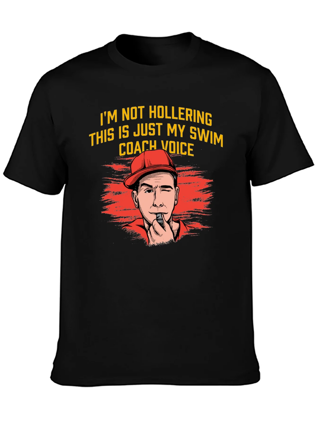 Swim Coach Voice T-Shirt Funny Gift for Swimmers product image 3
