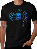 AI Brain Circuit T-Shirt - Tech Style product image 1