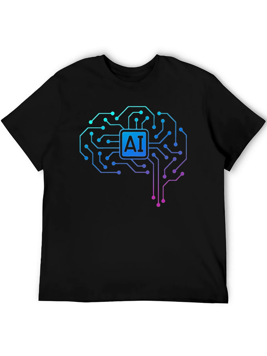AI Brain Circuit T-Shirt - Tech Style product image 5