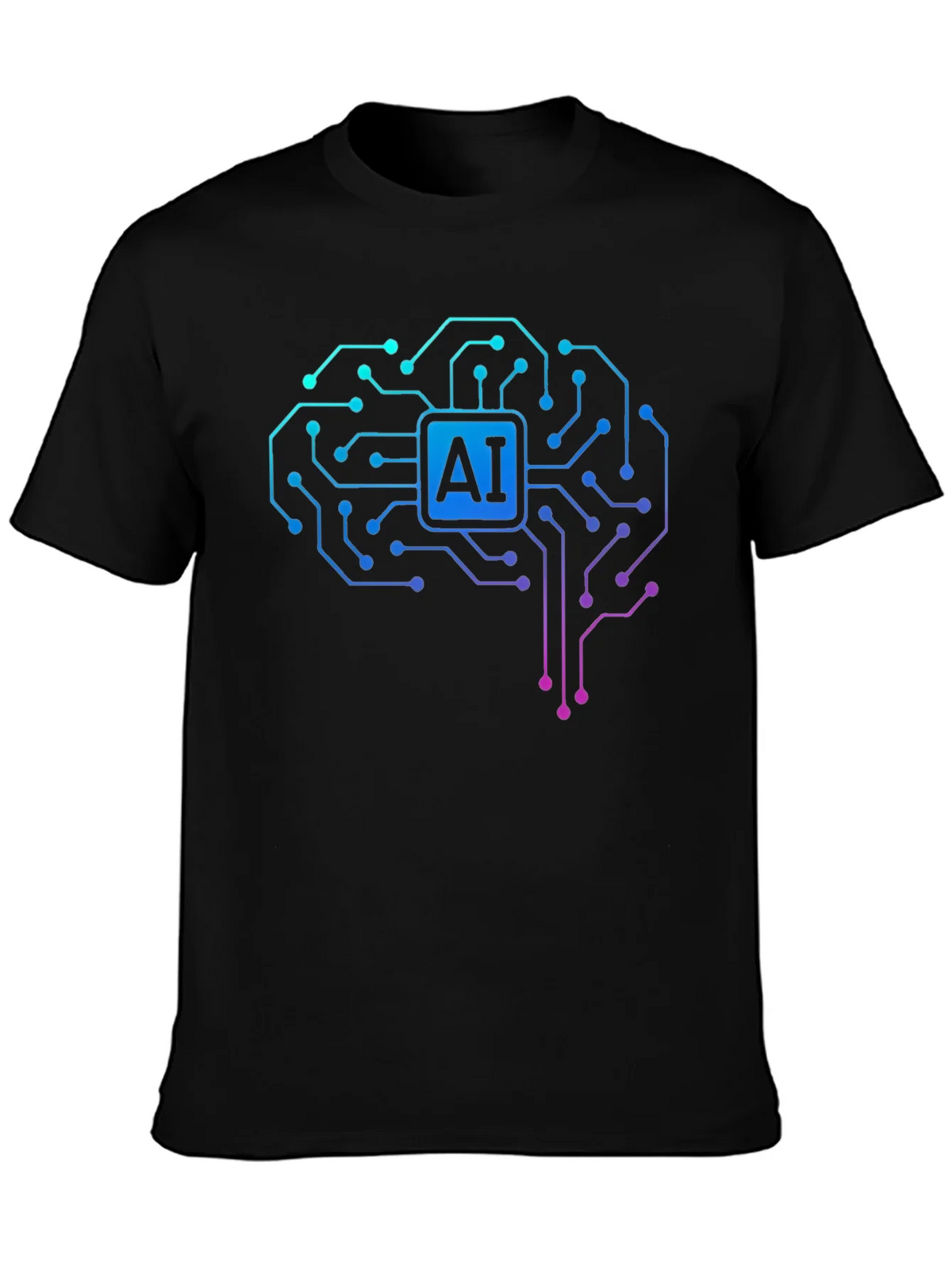 AI Brain Circuit T-Shirt - Tech Style product image 3