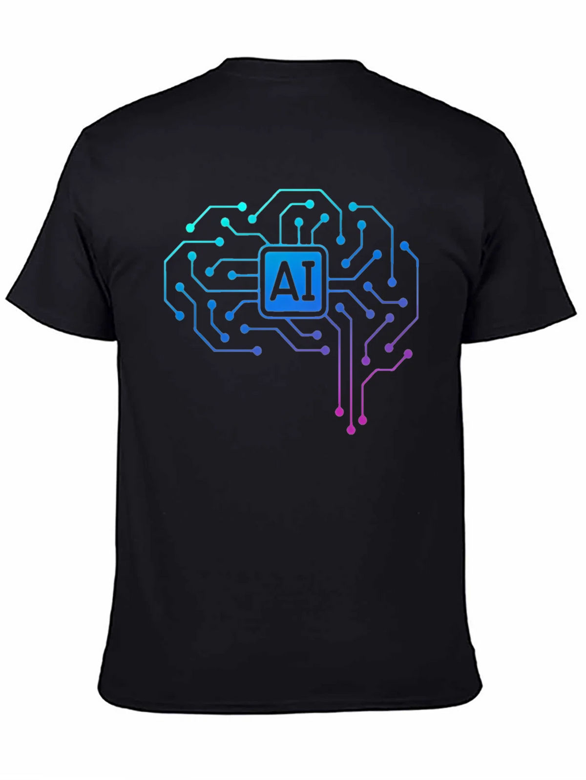 AI Brain Circuit T-Shirt - Tech Style product image 4
