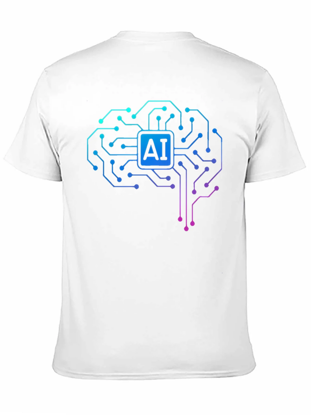 AI Brain Circuit T-Shirt - Tech Style product image 10