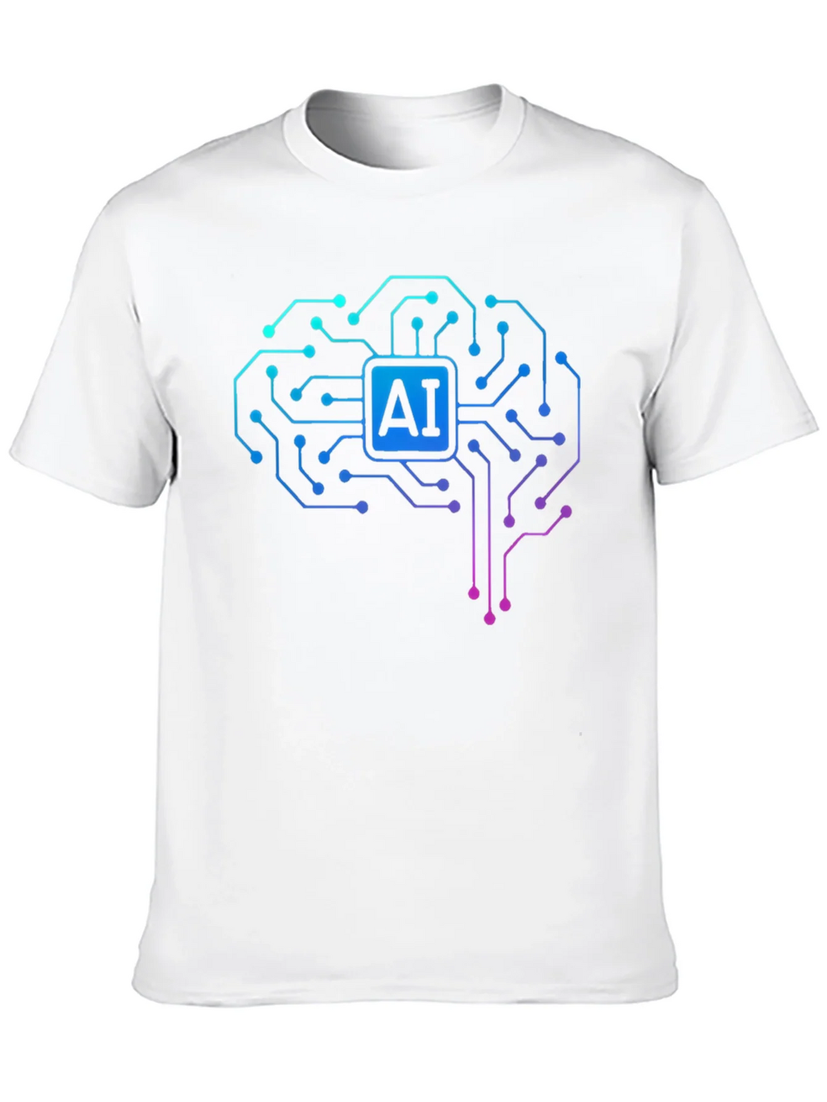 AI Brain Circuit T-Shirt - Tech Style product image 9