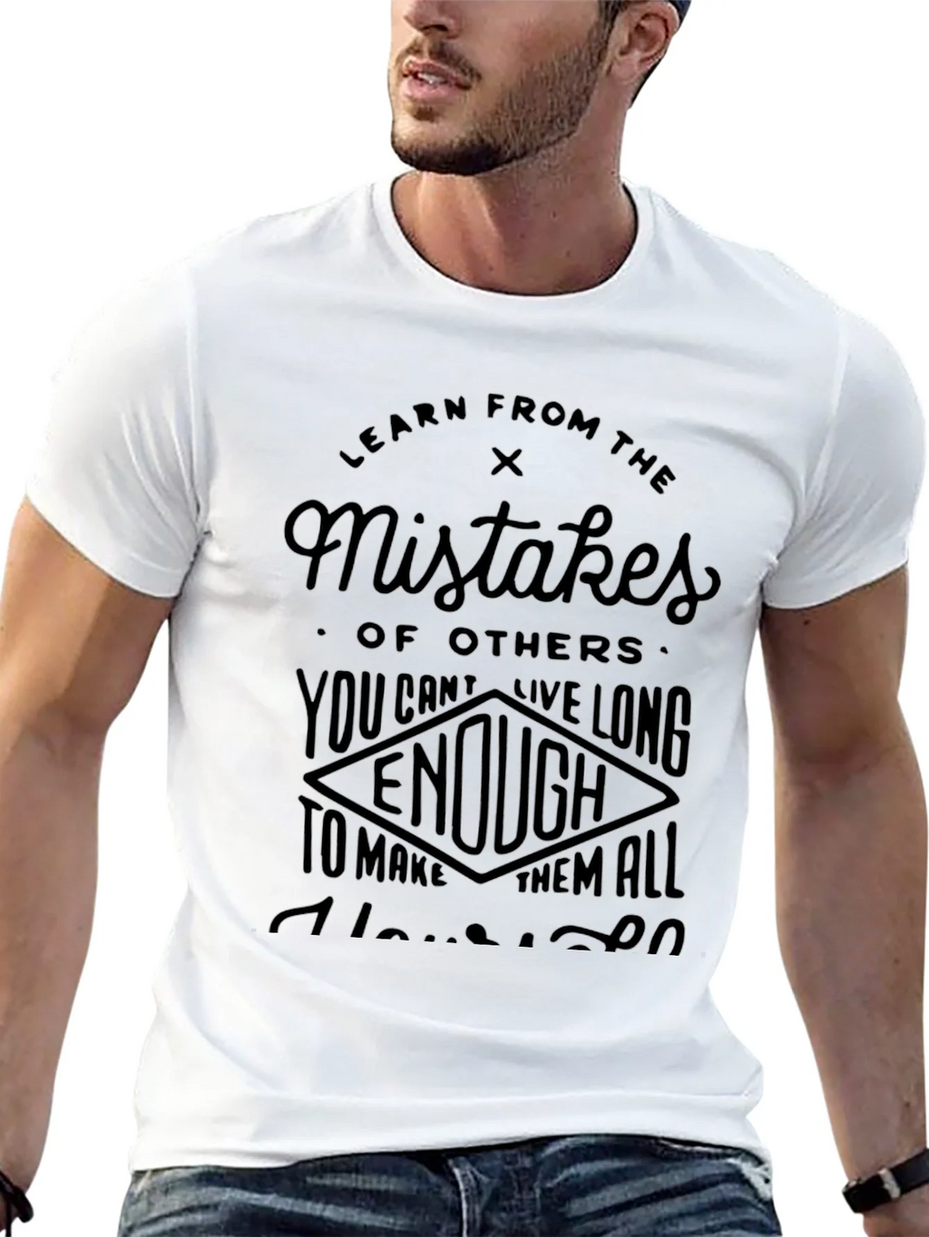 Learn from Mistakes Black T-Shirt product image 12