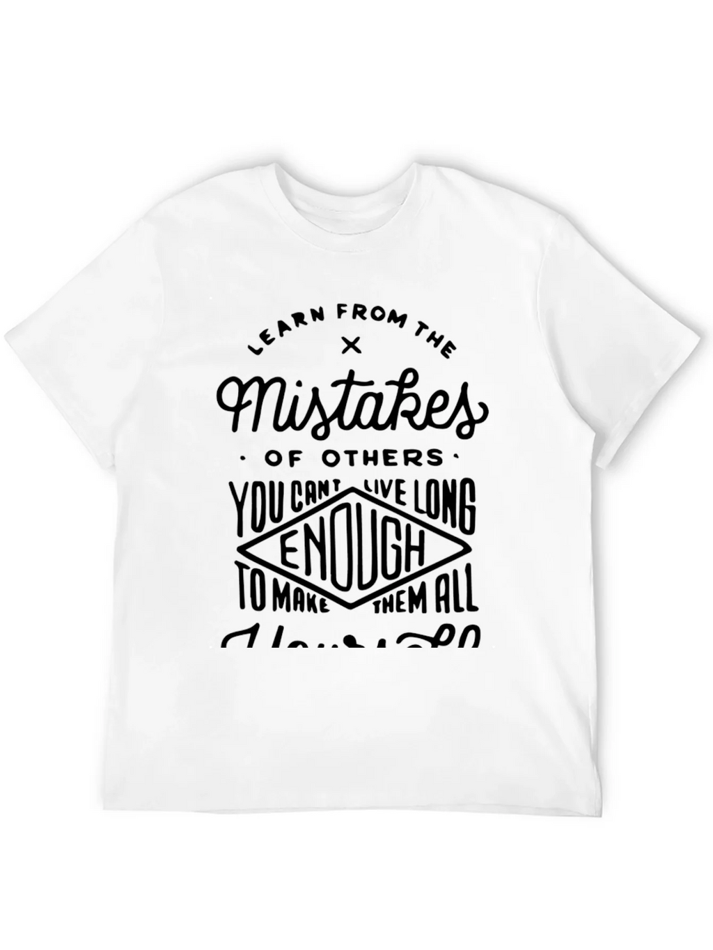 Learn from Mistakes Black T-Shirt product image 11