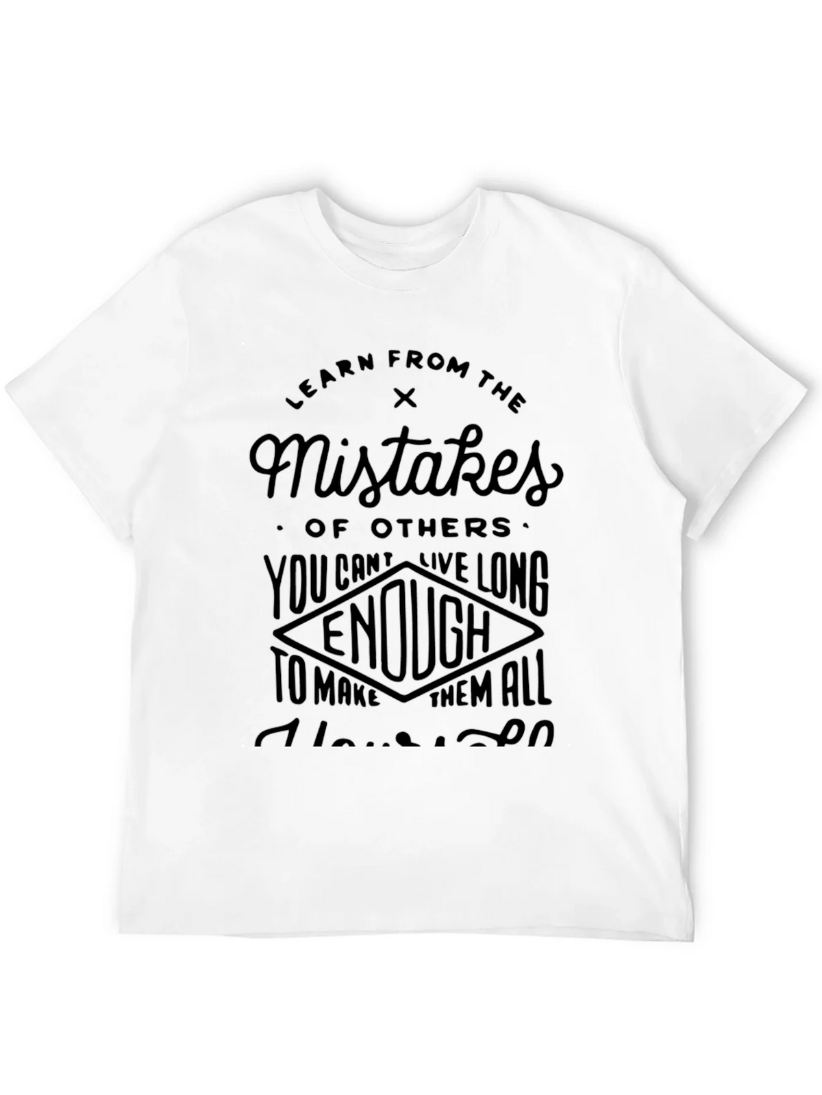 Learn from Mistakes Black T-Shirt product image 11