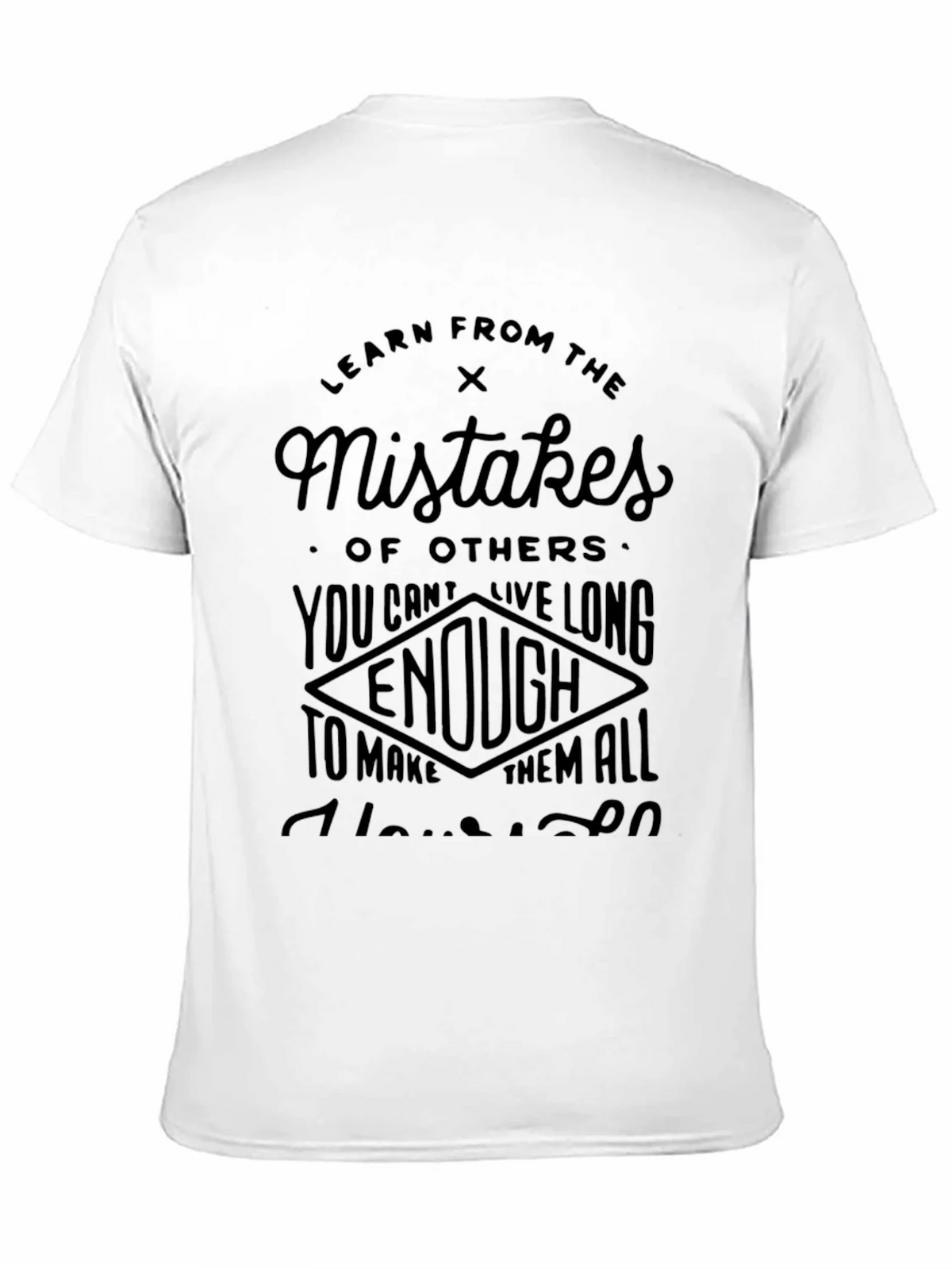 Learn from Mistakes Black T-Shirt product image 10