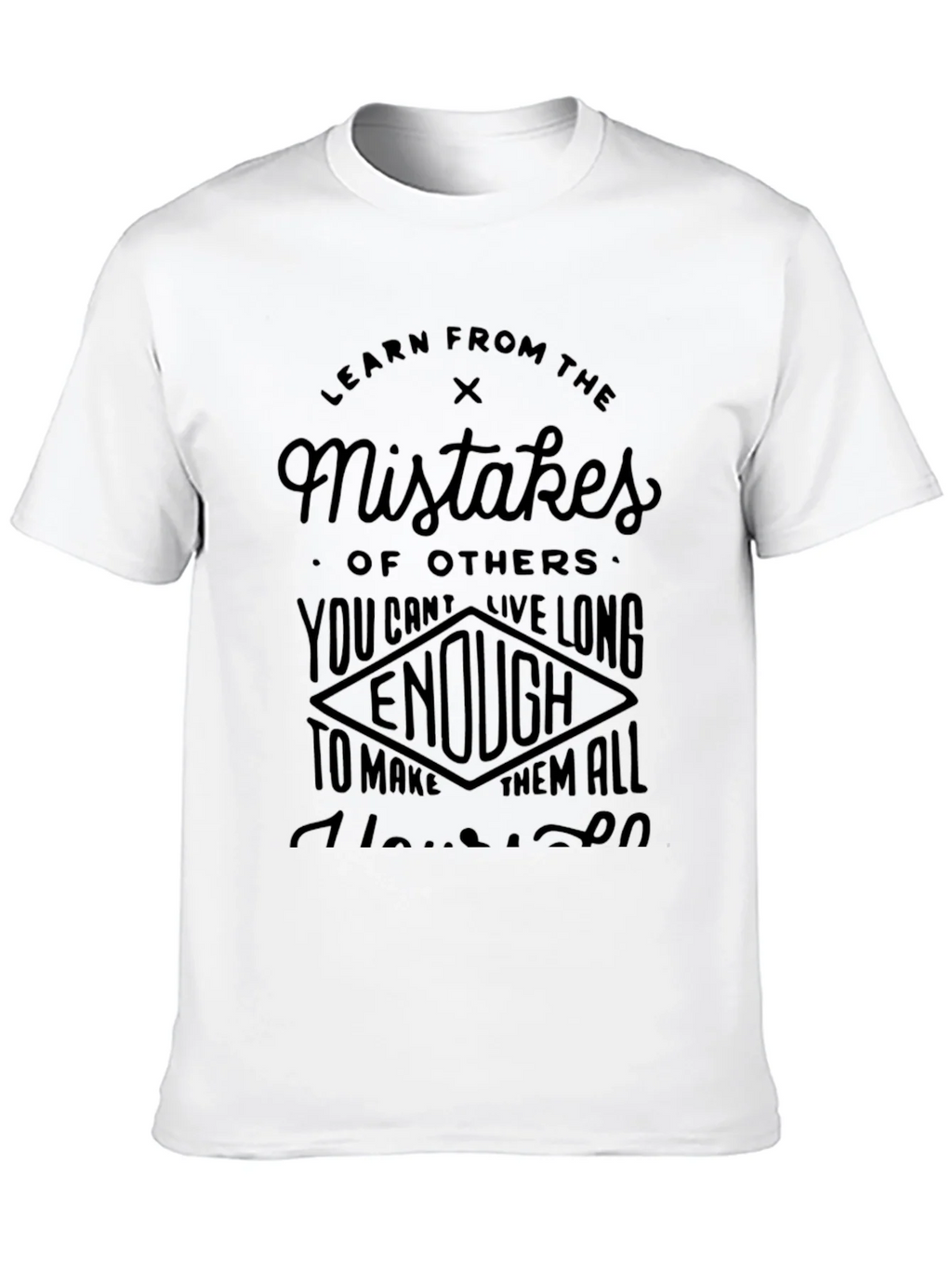 Learn from Mistakes Black T-Shirt product image 9