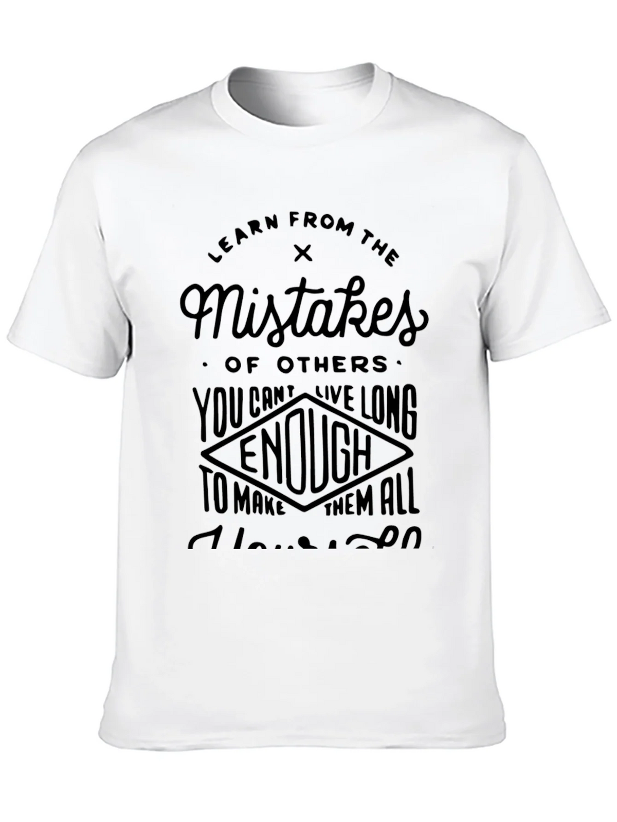 Learn from Mistakes Black T-Shirt product image 9