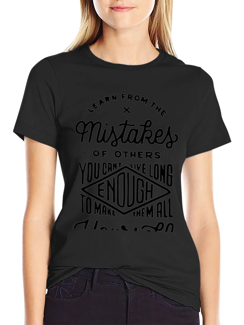 Learn from Mistakes Black T-Shirt product image 2