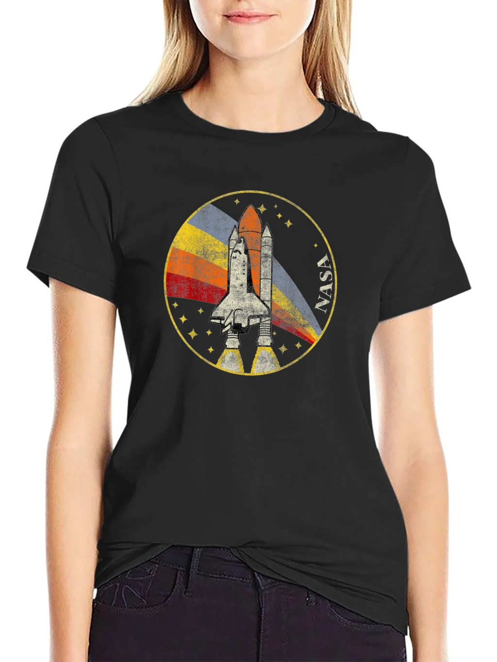 Retro NASA Shuttle Graphic T-Shirt product image 2