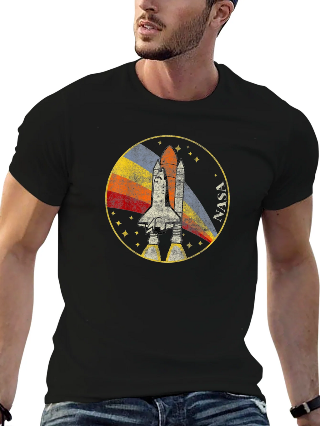 Retro NASA Shuttle Graphic T-Shirt product image 6