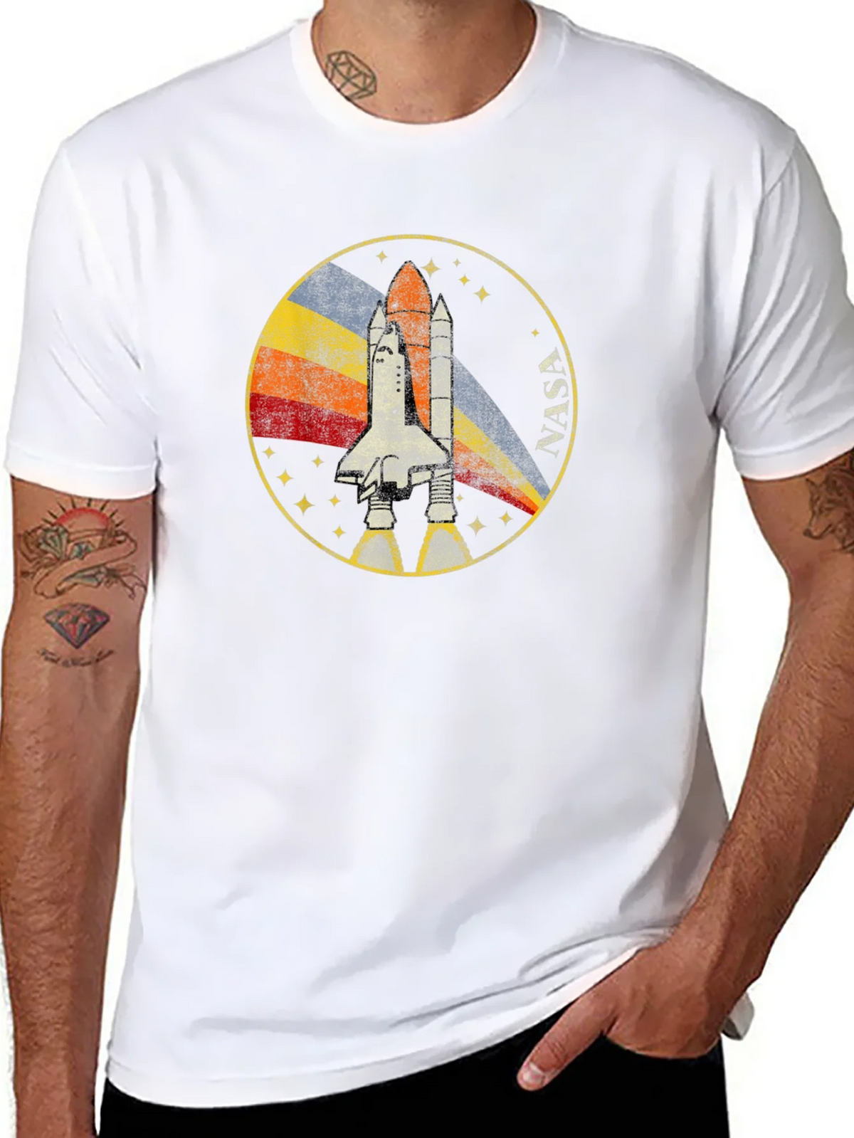 Retro NASA Shuttle Graphic T-Shirt product image 7