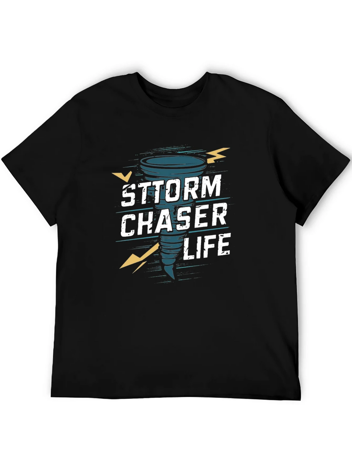 Storm Chaser Life Graphic T-Shirt - Black product image 5