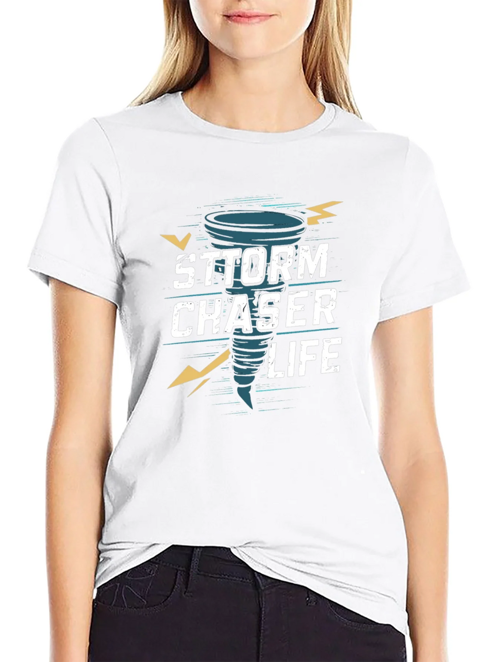 Storm Chaser Life Graphic T-Shirt - Black product image 8