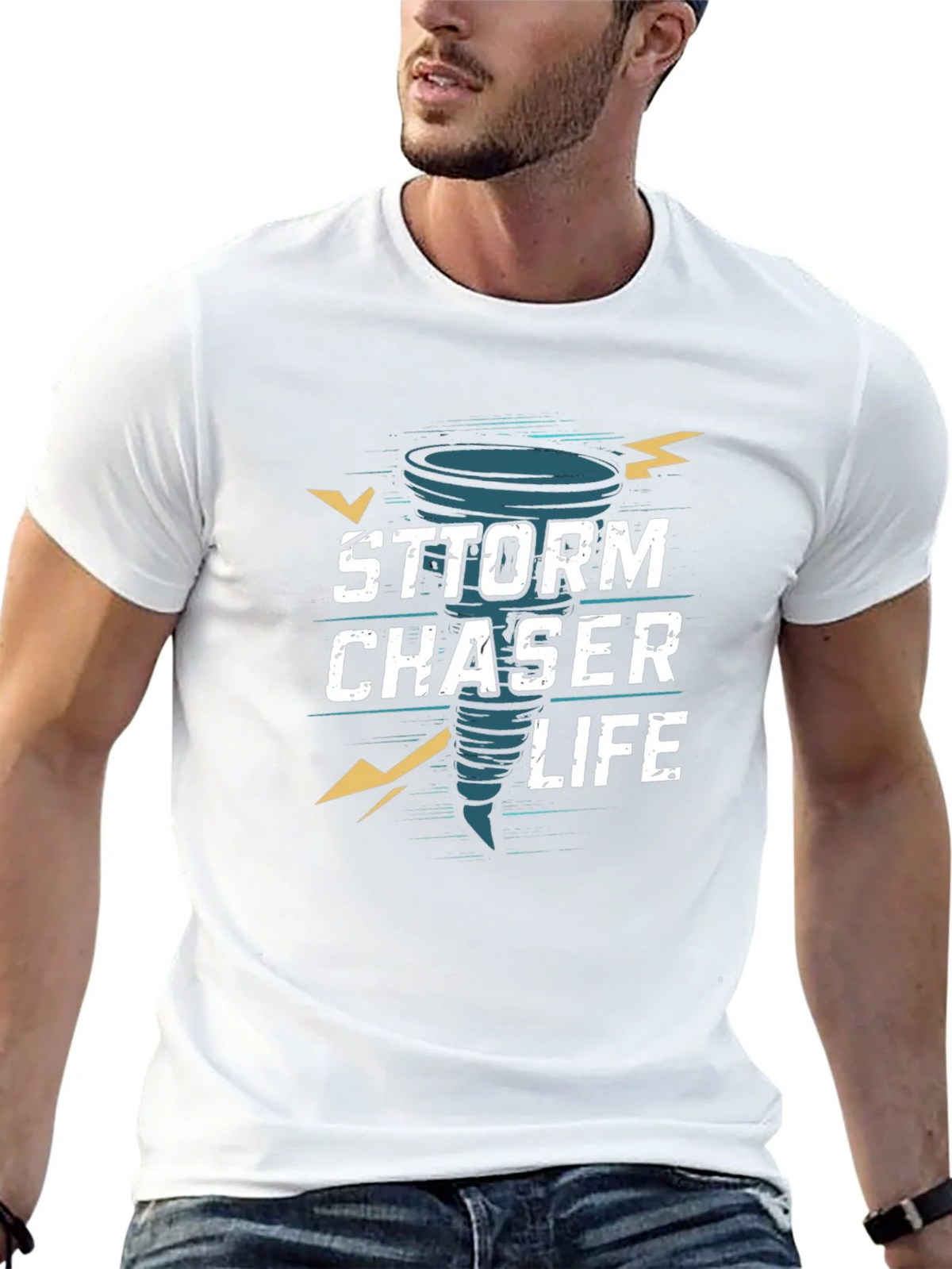 Storm Chaser Life Graphic T-Shirt - Black product image 12