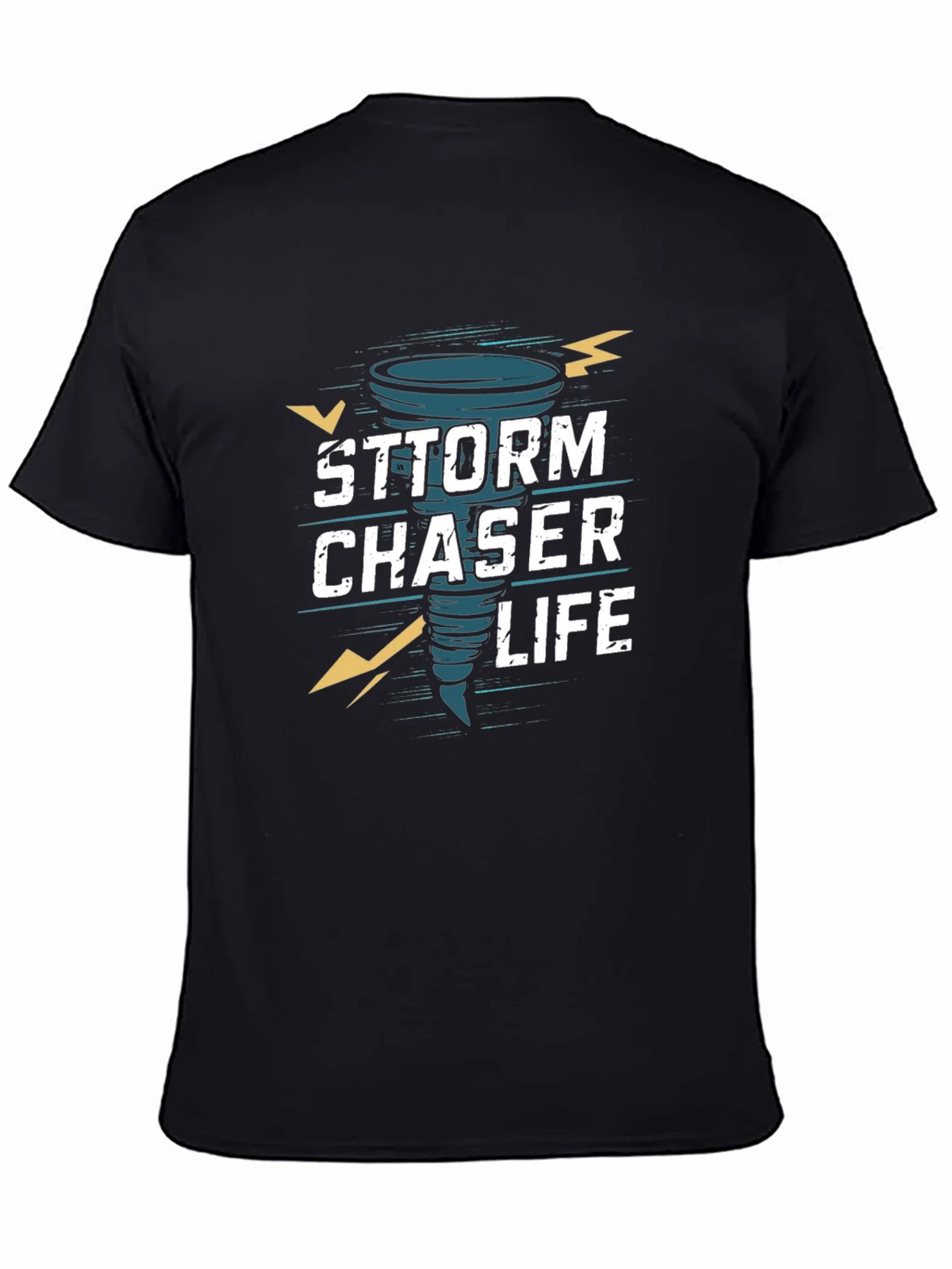 Storm Chaser Life Graphic T-Shirt - Black product image 4