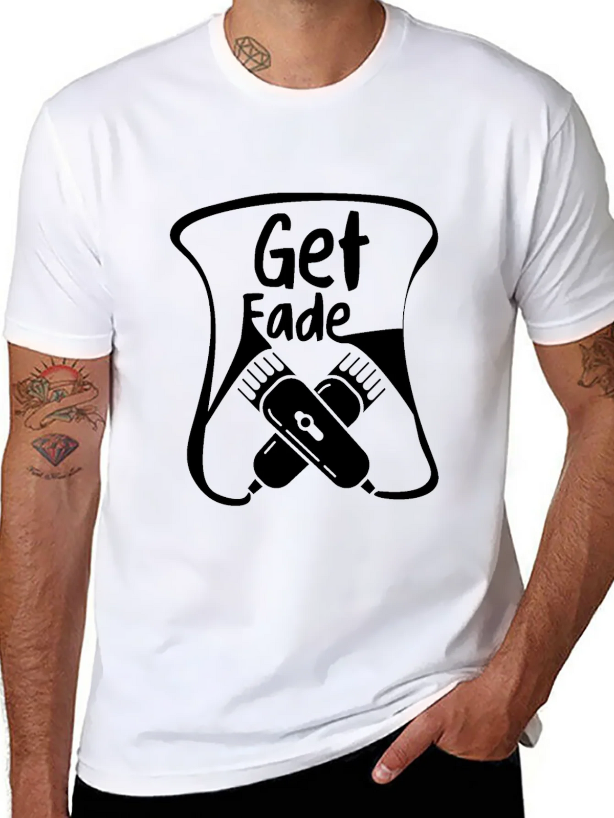 Get Fade Black Graphic Tee product image 7