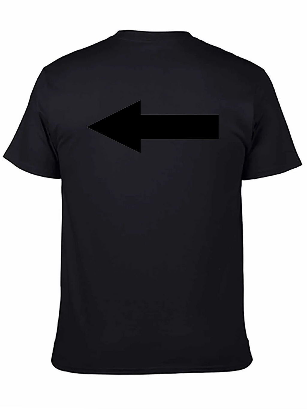 Left Arrow Graphic Tee - Casual Black T-Shirt product image 4